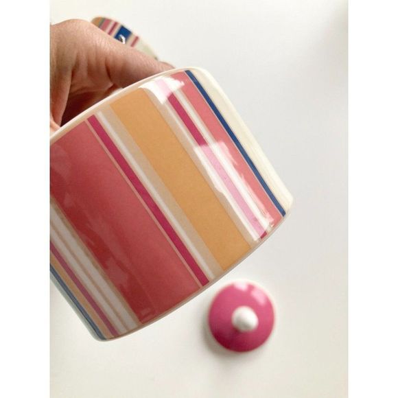 3 Piece ROYAL DOULTON Carnival T.C.1299 Striped Mug Sugar Bowl Creamer Set - Picture 6 of 16